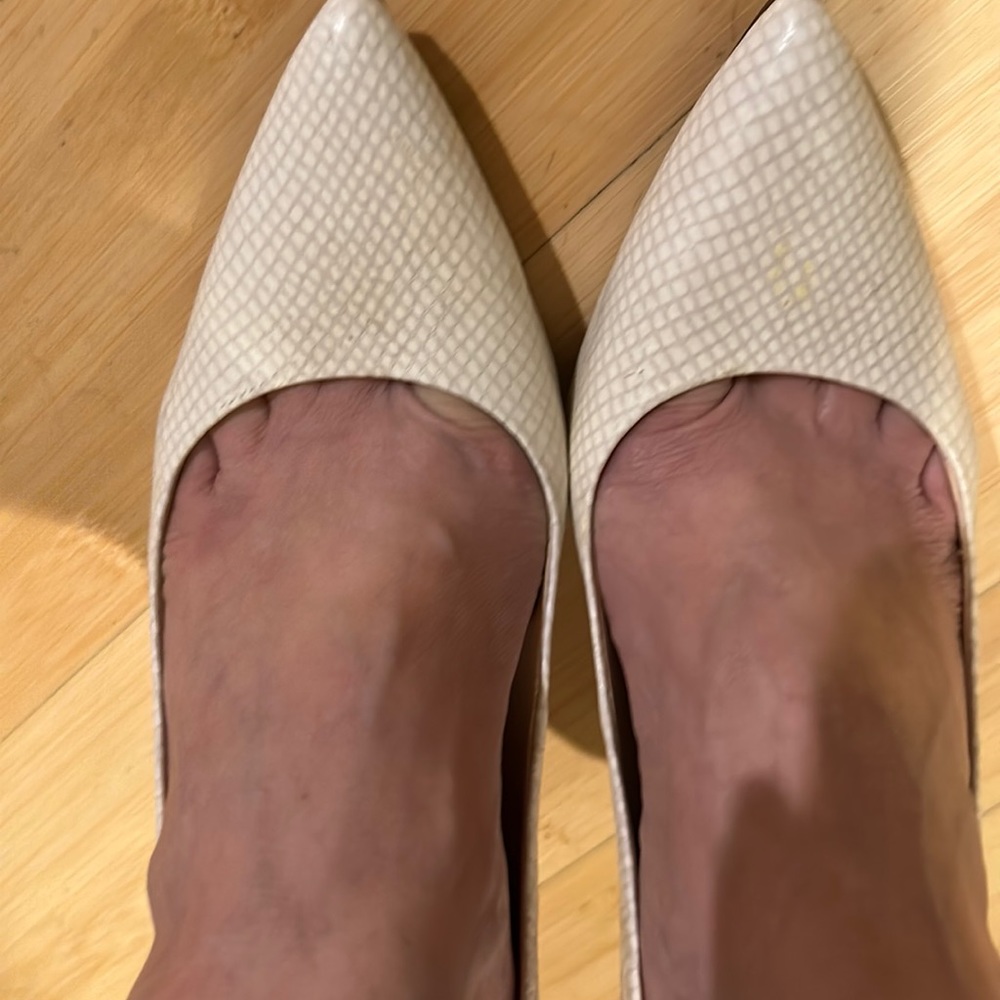 White Banana Republic high heels